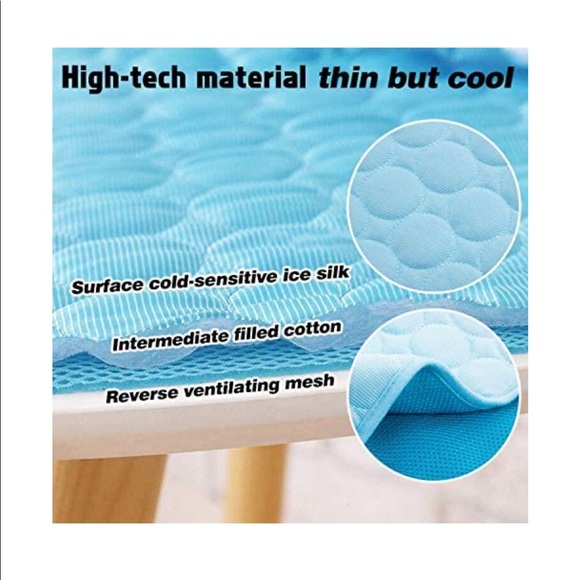 Summer Cooling Mat for Dogs Cats Self Dog Cooling Mat Breathable Pet Crate Pad - Picture 2 of 8